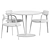 Elegant Dining Set: Thonet Table S1123 & De Castelli Via Veneto Chair 3D model small image 7