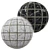 2K Marble Floor Tile: Black & White 3D model small image 1
