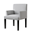 Sleek Harry Armchair 2014 3D model small image 1