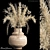 Vintage Dried Floral Decor 3D model small image 1