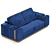 Luxurious Charisma Sofa - Giorgio Collection 3D model small image 4