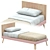 Modern NUK Single Bed 2: Sleek Design for Restful Nights 3D model small image 6