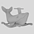 Whimsical Whale Rocking Chair 3D model small image 6