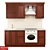 Verona Straight Kitchen - 2000mm Length 3D model small image 1