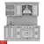 Verona Straight Kitchen - 2000mm Length 3D model small image 2