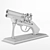 Assassin's Creed Inspired Antique Gun 3D model small image 3