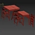 IDANÄS / TERJE Folding Table and Chairs Set 3D model small image 5