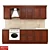 Kitchen Verona Straight  Cherry Wood  2600mm 3D model small image 1