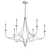 Brushed Gold 6-Light Chandelier 3D model small image 2