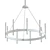 Elegant Anthem Chandelier: Quoizel's Lumens Showstopper 3D model small image 2