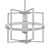 Vintage-inspired Peyton Pendant Light 3D model small image 2