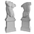 Ancient Roman Man Torso on Pedestal 3D model small image 5