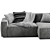 Contemporary Arflex Sofa: Sleek and Stylish 3D model small image 2