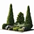 Alpine Hill 03 Outdoor Rectangle 3D model small image 2