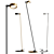 Elegant Sento Lettura Floor Lamp 3D model small image 1