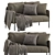 Modern Gray GLOSTAD Sofa 3D model small image 1