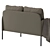 Modern Gray GLOSTAD Sofa 3D model small image 4