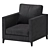 Sleek SWIFT Armchair 3D model small image 2