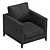 Sleek SWIFT Armchair 3D model small image 4