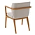 Elegant Prudenze Armchair: Modern Design & Comfort 3D model small image 2