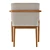 Elegant Prudenze Armchair: Modern Design & Comfort 3D model small image 3