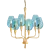 Elegant Viola Chandelier 3D model small image 1