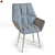Elegant Munich Armchair - Elba Furniture 3D model small image 1
