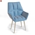 Elegant Munich Armchair - Elba Furniture 3D model small image 2