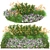 Flower Garden Delight: Vibrant Blooms for Your Home 3D model small image 1