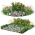 Flower Garden Delight: Vibrant Blooms for Your Home 3D model small image 2