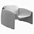 Poliform Le Club Armchair: Sleek Design, High-Quality Materials 3D model small image 7