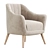 Elegant Selena Armchair: Stylish Design & Superior Comfort 3D model small image 5