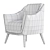 Elegant Selena Armchair: Stylish Design & Superior Comfort 3D model small image 7