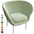 Elegant Armada Lounge Chair 3D model small image 9