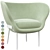 Elegant Armada Lounge Chair 3D model small image 10