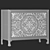 La Grange Lockhart Three-Drawer Sideboard 3D model small image 6