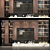 Sleek TV Wall Set 215: Stylish & Functional 3D model small image 1