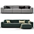 Arflex Marechiaro 3-Seater Sofa: Modern, Stylish & Versatile 3D model small image 2