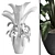 Modern Concrete Vase for Indoor Plants 3D model small image 3