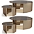 Fendi Casa Constellation Effe Coffee Tables: Luxe and Stylish 3D model small image 2