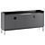 Modern Gray UNO Sideboard 3D model small image 1