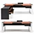 Savana Executive Desk: Sleek and Elegant Solution for Your Office 3D model small image 1