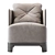 Elegant Keaton Armchair by Meridiani 3D model small image 3