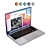 Sleek MacBook Air with Vibrant Colors 3D model small image 1