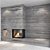 Impressive Fireplace Wall Set 3D model small image 2