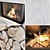 Impressive Fireplace Wall Set 3D model small image 6