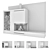 Impressive Fireplace Wall Set 3D model small image 9