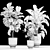 Tropical Plant Collection: Ficus, Strelitzia, and Banana Palm 3D model small image 7