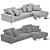 Elegant Anderson Chaise Lounge 3D model small image 5