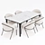 Elegant 2014 Dining Set 3D model small image 2